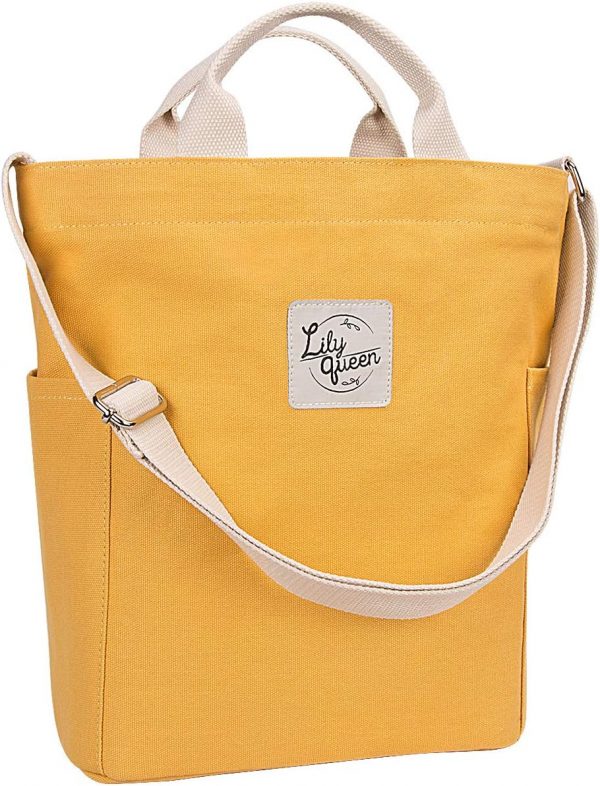 Women Canvas Tote Handbags Casual Shoulder Work Bag Crossbody - Image 2