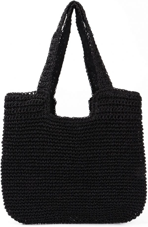 Straw Beach Bag for Women Summer Woven Tote Bag - Image 5