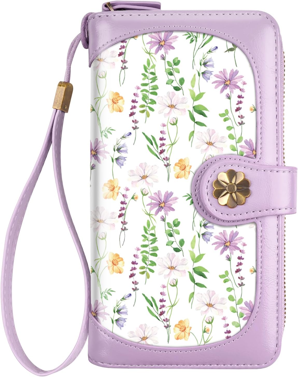 Wallets for Women Multi Card Holder Wallet Clutch Wallet Card Holder Organizer Ladies Purse with Wrist strap Purse