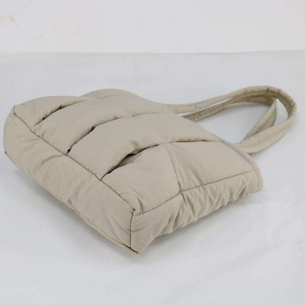 Fashion Ladies Daily Tote Bag With Large Capacity, Quilted Puffy Bag - Image 3