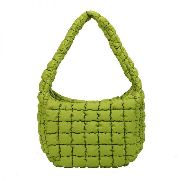 Fashion Soft Puffer Clouds Cute Shoulder Bags Winter Cotton Padded Women Quilted Sling Down Tote bag for women - Image 2