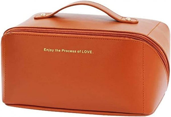 Large Capacity Waterproof charming Storage PU Makeup Bag Women's custom logo cosmetic bag