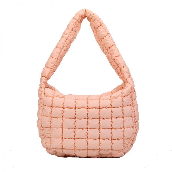 Fashion Soft Puffer Clouds Cute Shoulder Bags Winter Cotton Padded Women Quilted Sling Down Tote bag for women