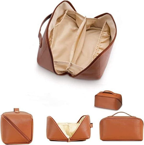 Large Capacity Waterproof charming Storage PU Makeup Bag Women's custom logo cosmetic bag - Image 2