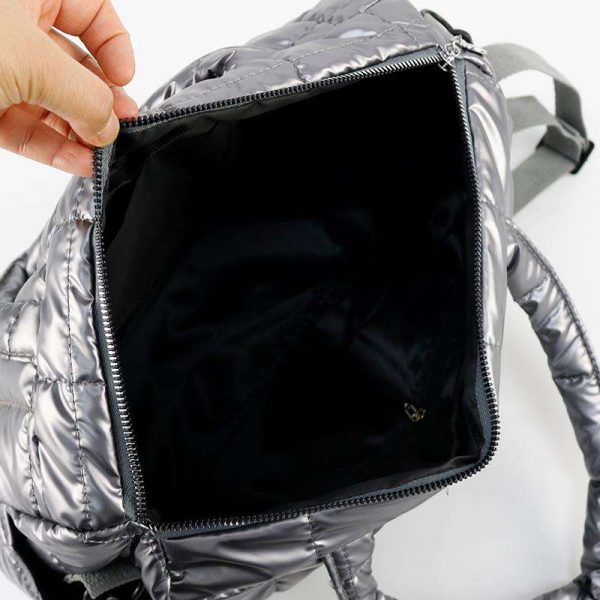 Woven Puffy Bag for Women Cotton Padded Designer Crossbody Bags Puffy Down Knitting Handbag - Image 5