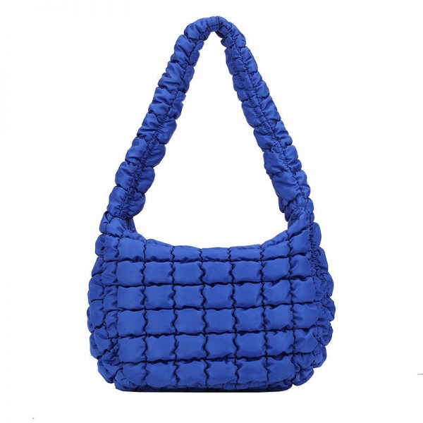 Fashion Soft Puffer Clouds Cute Shoulder Bags Winter Cotton Padded Women Quilted Sling Down Tote bag for women - Image 4