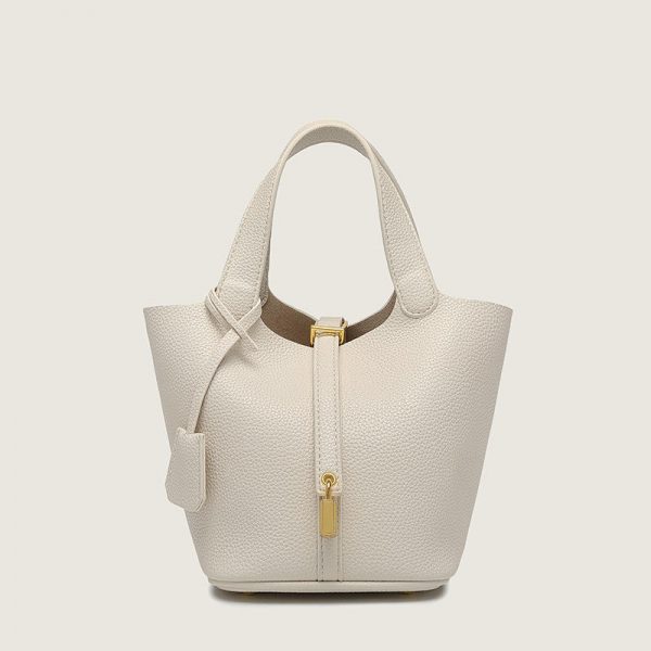 Fashion colorful PU leather big basket bags women handbags ladies bucket