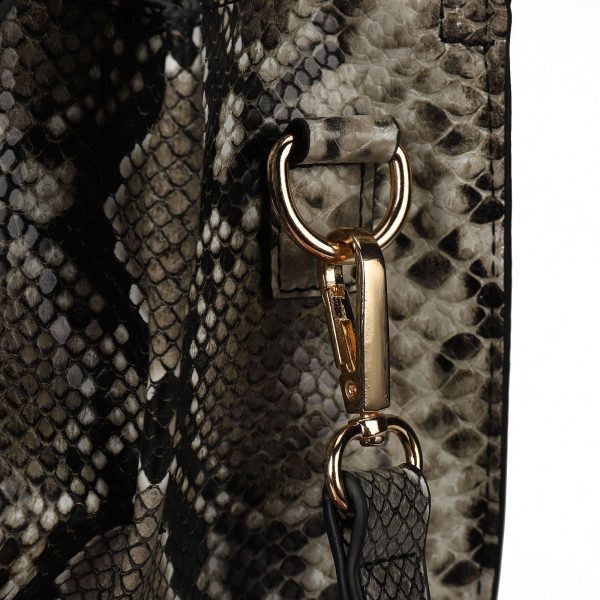 HEC Wholesale Products Ladies Handbag for Women LargeColor Contrast Women Pu Leather Crossbody Purse with Gold Metal Handle - Image 4