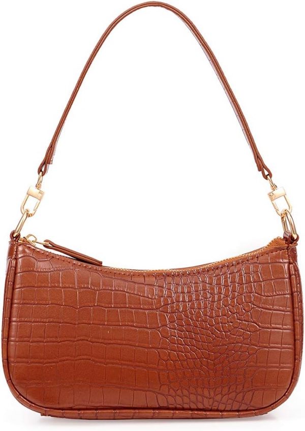 Shoulder Bag Retro Classic Purse Clutch Shoulder Tote HandBag with Zipper Closure for Women - Image 2