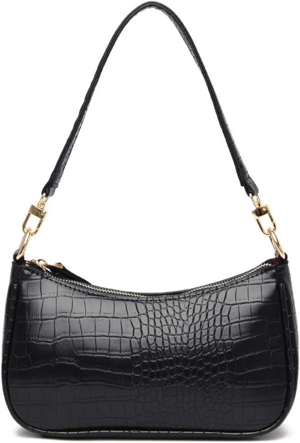 Shoulder Bag Retro Classic Purse Clutch Shoulder Tote HandBag with Zipper Closure for Women - Image 3