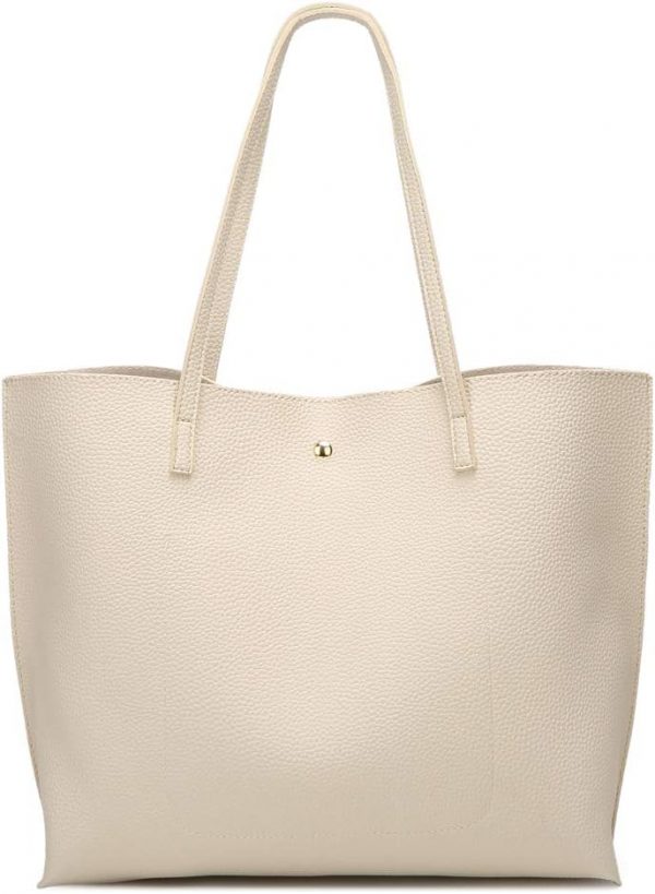Women's Soft Faux Leather Tote Shoulder Bag from, Big Capacity Tassel tote bag - Image 7
