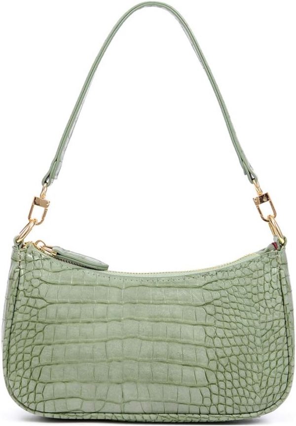 Shoulder Bag Retro Classic Purse Clutch Shoulder Tote HandBag with Zipper Closure for Women - Image 5