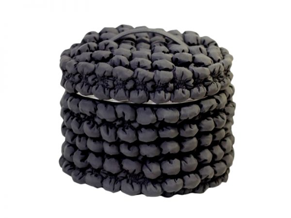 Singyoung Round Quilted Cotton Cosmetic Bag