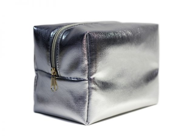 Singyoung Metallic Synthetic Leather Cosmetic Bag - Image 3
