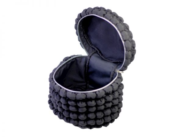Singyoung Round Quilted Cotton Cosmetic Bag - Image 3