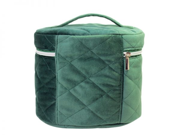 Singyoung Quilted Suede Cosmetic Bag - Image 4