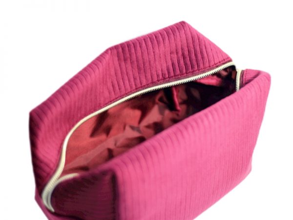 Singyoung Striped Velvet Make-up Bag - Image 3