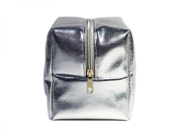 Singyoung Metallic Synthetic Leather Cosmetic Bag - Image 4