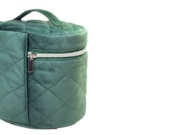 Singyoung Quilted Suede Cosmetic Bag - Image 3