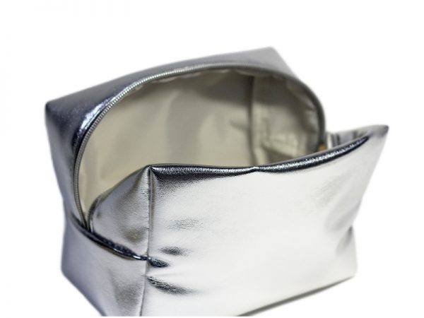 Singyoung Metallic Synthetic Leather Cosmetic Bag - Image 5