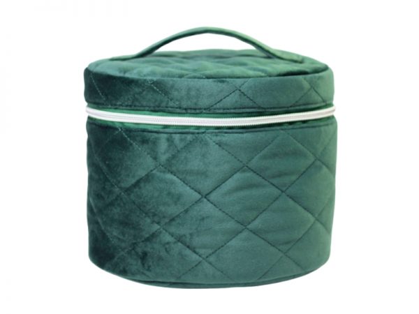 Singyoung Quilted Suede Cosmetic Bag